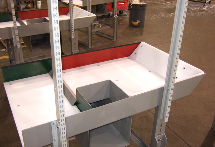 Custom product assembly bench
